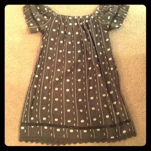 Army Green Print Dress